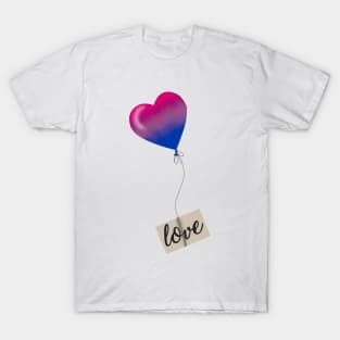 Bi balloon love T-Shirt